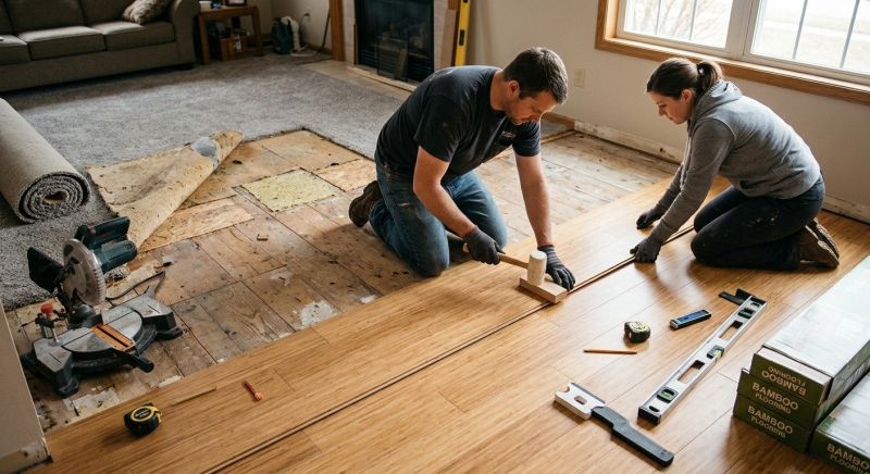 Bamboo Flooring Installation in Fredericksburg, VA
