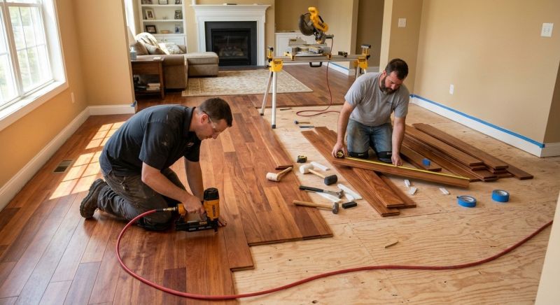 Cherry Floor Installation in Locust Grove, VA