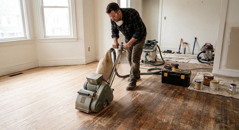 Hardwood Floor Renovation in Fredericksburg, VA