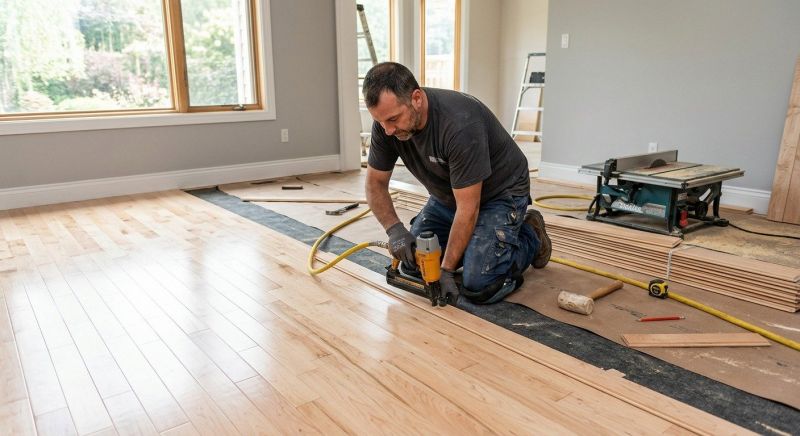 Maple Flooring Installation in Port Royal, VA