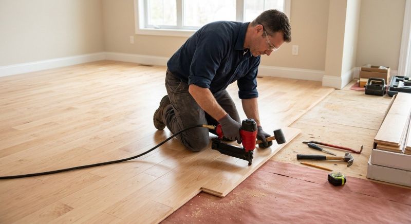 Maple Flooring Installation in Port Royal, VA