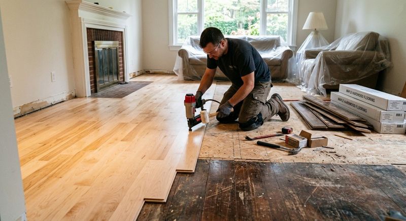 Maple Flooring Installation in Stafford County, VA