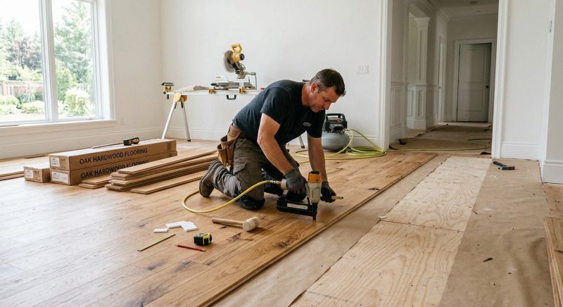 Oak Floor Installation in Ruther Glen, VA