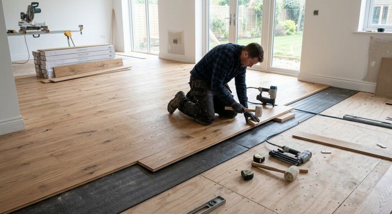 Oak Floor Installation in Woodford, VA