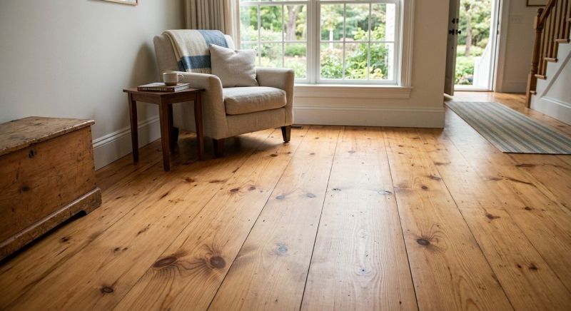 Pine Floor Installation in Fredericksburg, VA