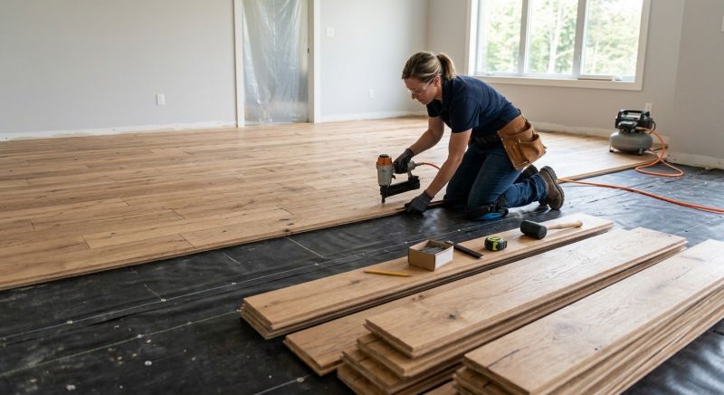 Plank Floor Installation in Fredericksburg, VA