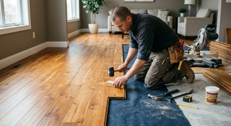 Teak Flooring Installation in Fredericksburg, VA