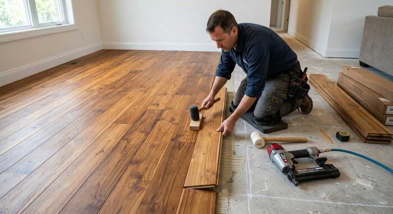 Teak Flooring Installation in Fredericksburg, VA