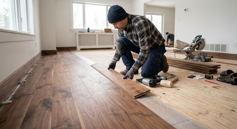 Walnut Flooring Installation in Fredericksburg, VA
