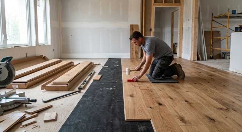 Wide Plank Floor Installation in Fredericksburg, VA