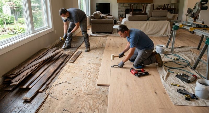 Wood Floor Replacement in Fredericksburg, VA