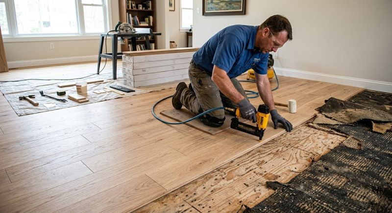 Wood Floor Replacement in Port Royal, VA