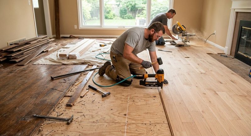 Wood Floor Replacement in Spotsylvania County, VA